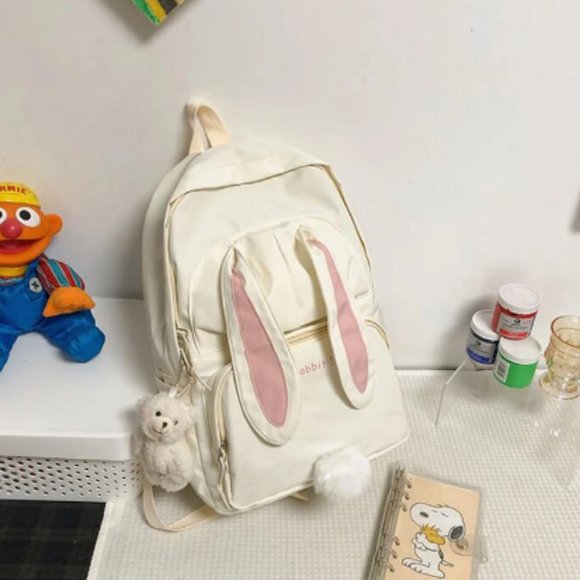 Fashion Solid Color Rabbit Ears Backpacks main image 3